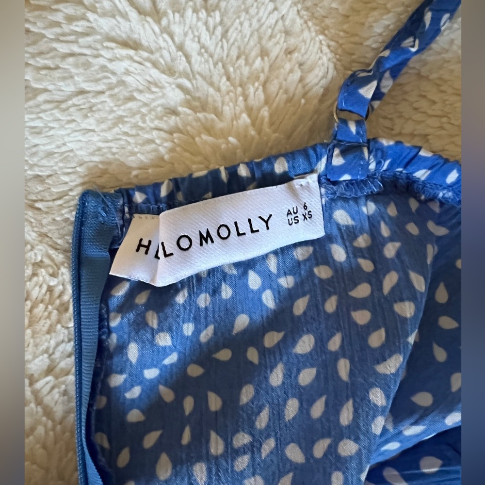 Hello Molly Blue Ruffle Mini Dress - Picture 4 of 6